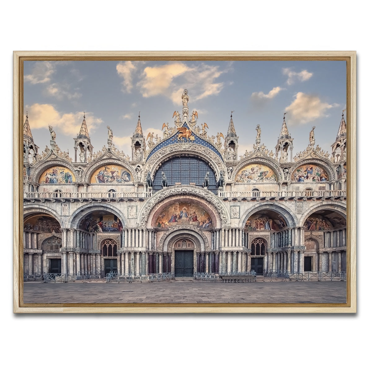 AUTO-MOCKUP WHITE | St Marks Basilica | 1 Piece | Natural Framed Canvas | group=4x3