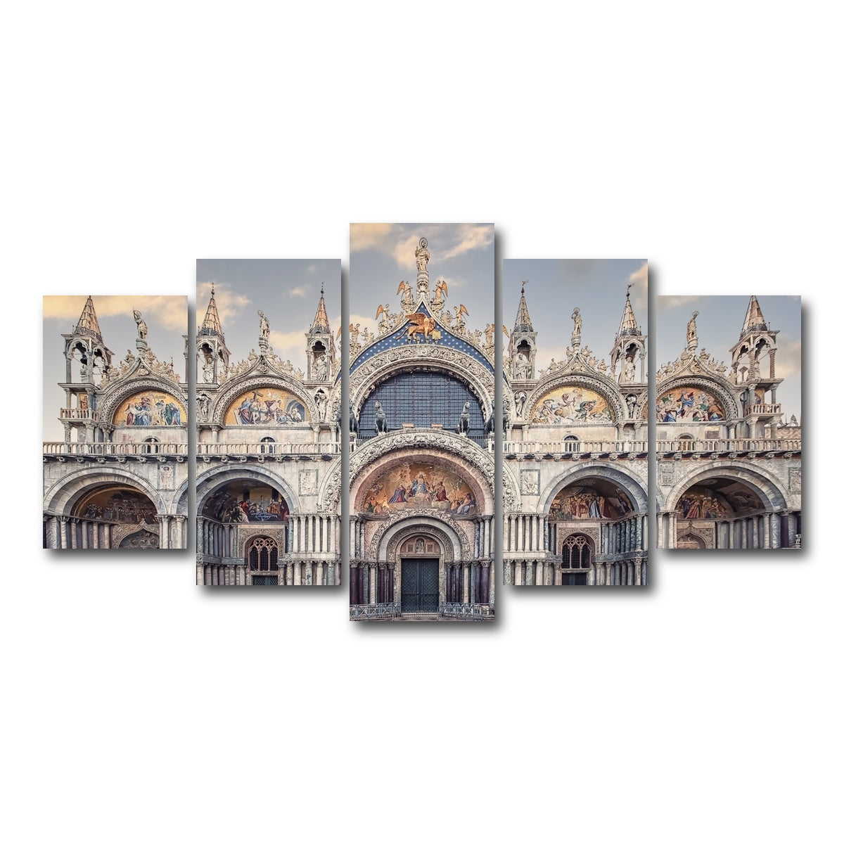 AUTO-MOCKUP WHITE | St Marks Basilica | 5 Piece | Gallery Wrap Canvas | group=5_normal