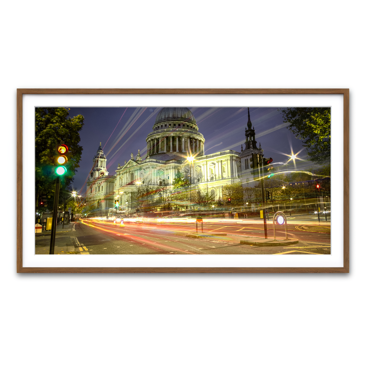 Framed Print 2x1 Walnut