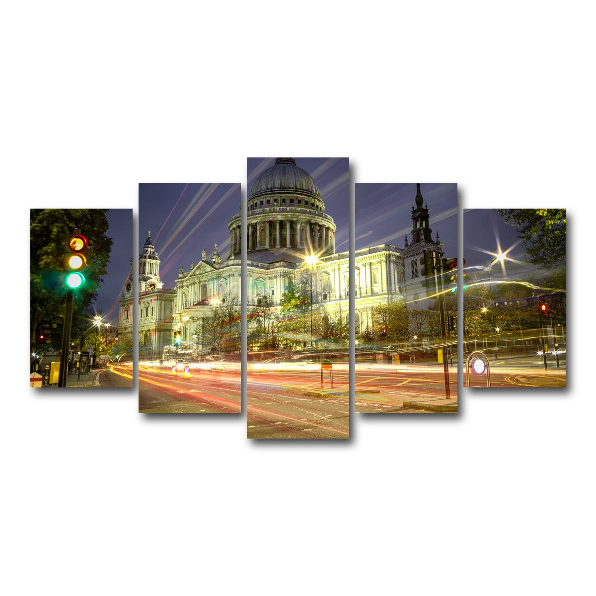 AUTO-MOCKUP WHITE | St Paul's Cathedral | 5 Piece | Gallery Wrap Canvas | group=5_normal