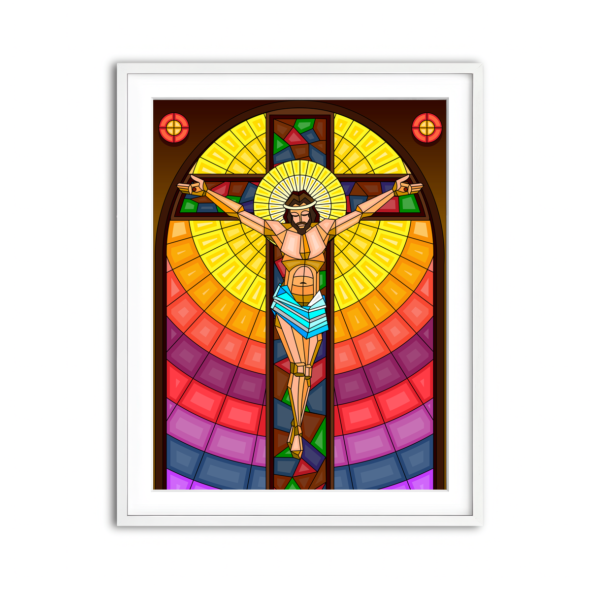 Framed Print 3x4 White