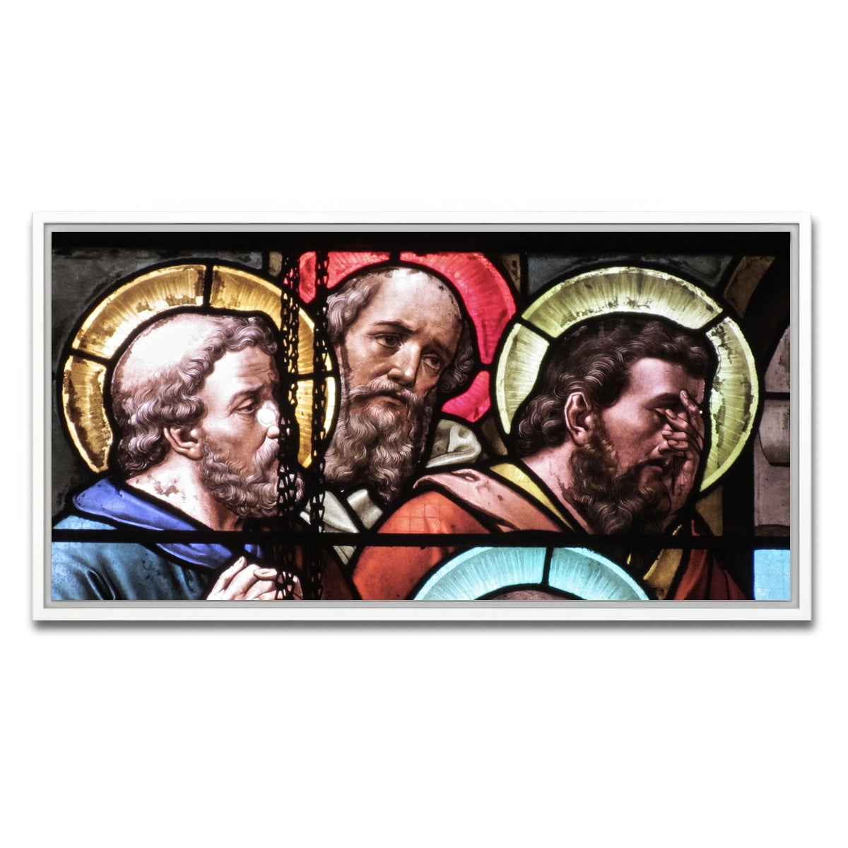 AUTO-MOCKUP WHITE | Stained Glass | 1 Piece | White Framed Canvas | group=2x1