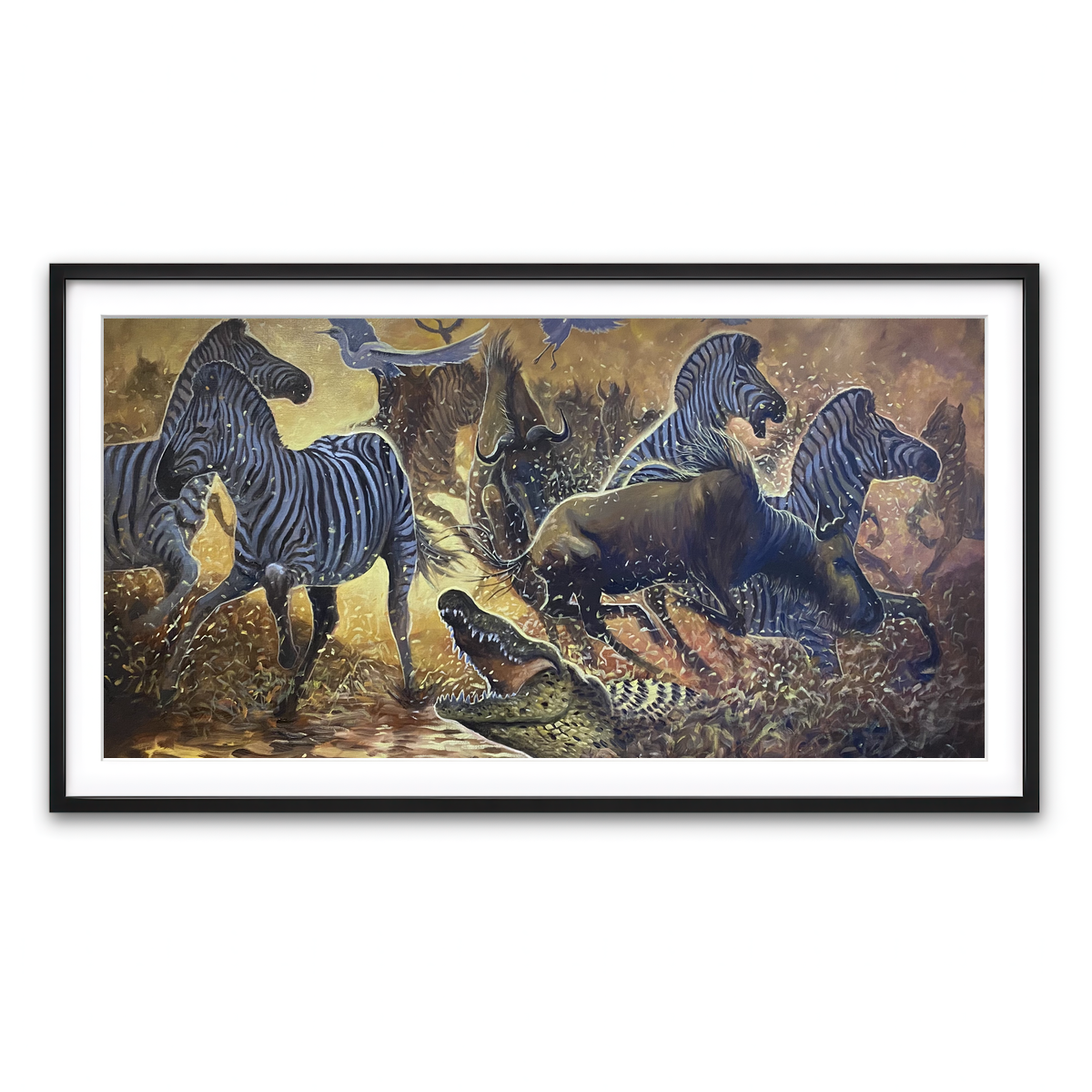 Framed Print 2x1 Black