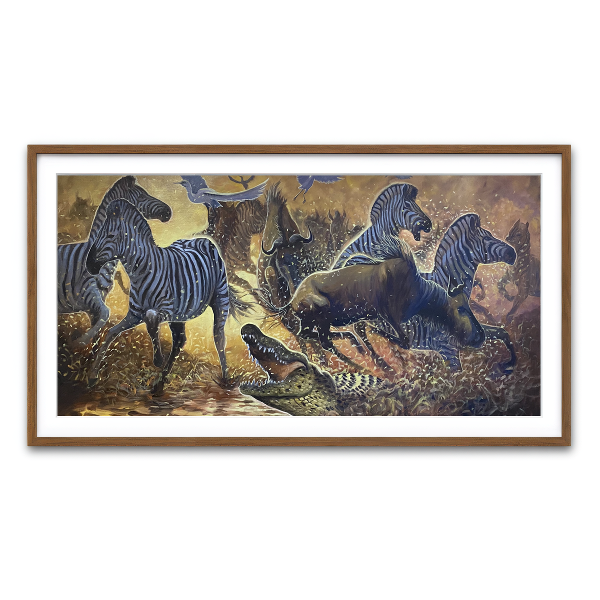 Framed Print 2x1 Walnut