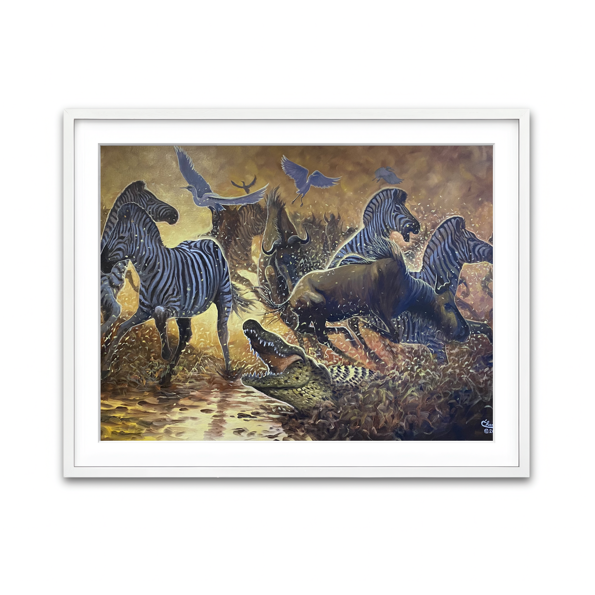 Framed Print 4x3 White