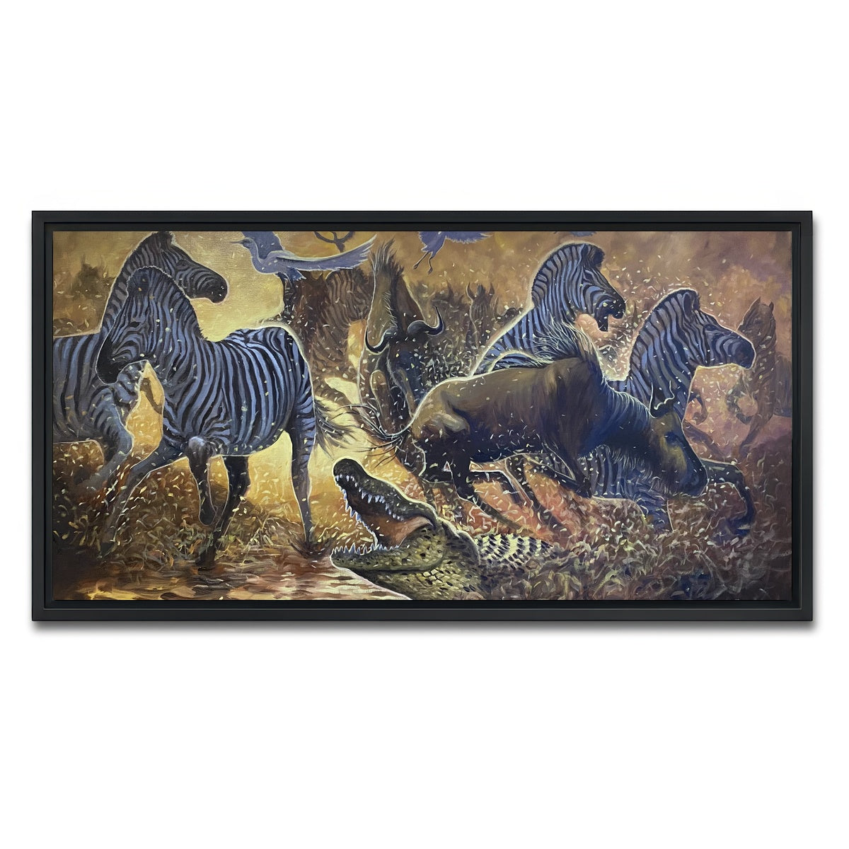 AUTO-MOCKUP WHITE | Stampede | 1 Piece | Black Framed Canvas | group=2x1