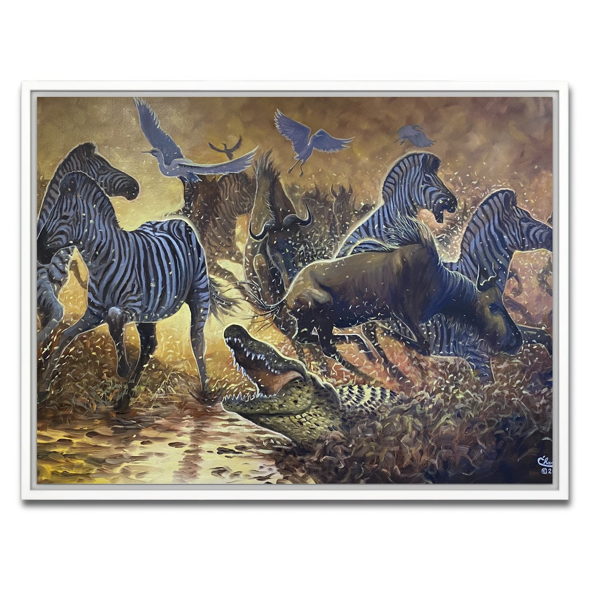 AUTO-MOCKUP WHITE | Stampede | 1 Piece | White Framed Canvas | group=4x3