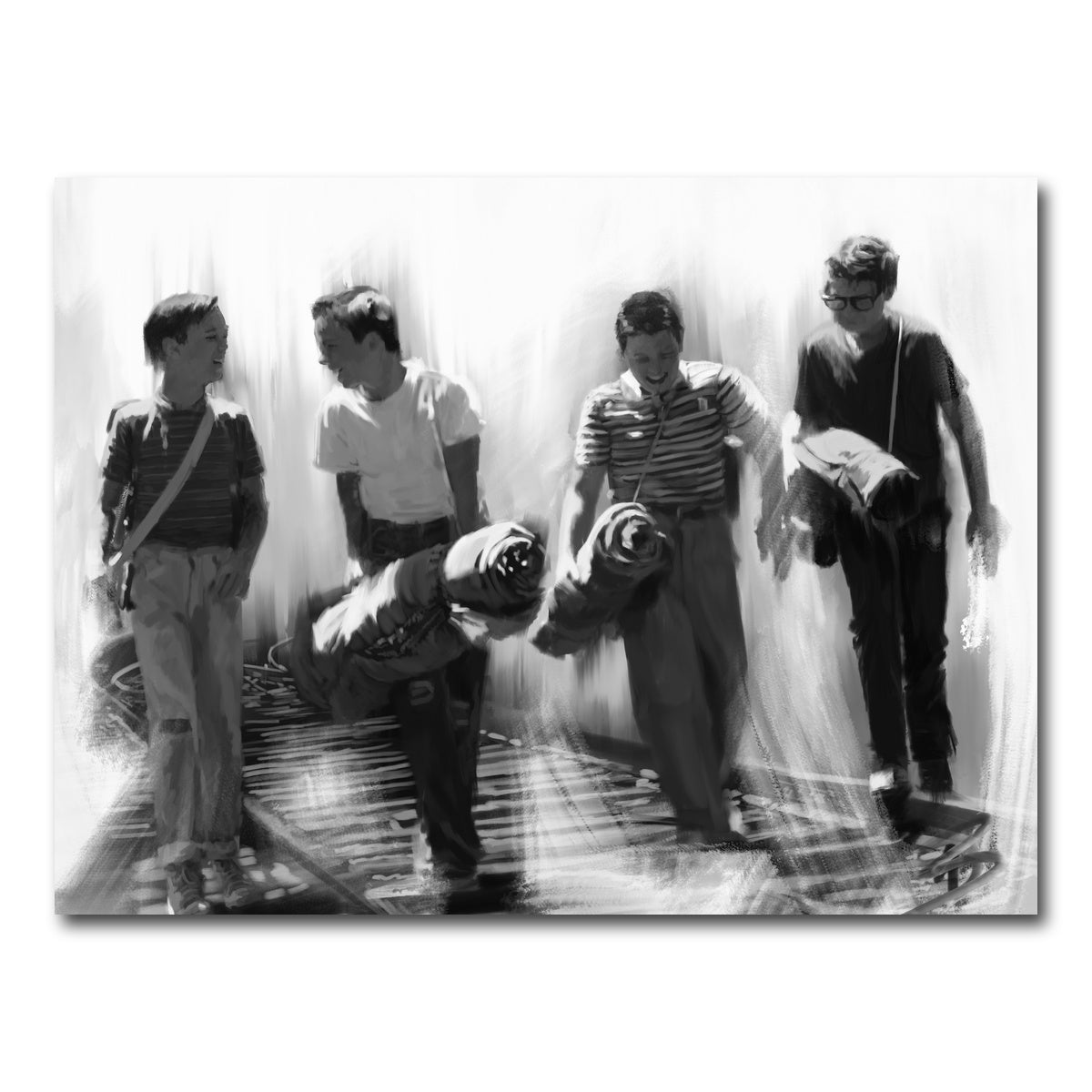 AUTO-MOCKUP WHITE | Stand By Me Grayscale | 1 Piece | Gallery Wrap Canvas | group=4x3