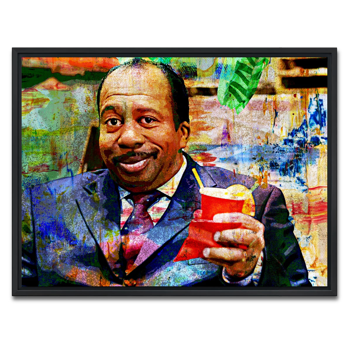 AUTO-MOCKUP WHITE | Stanley - The Office | 1 Piece | Black Framed Canvas | group=4x3