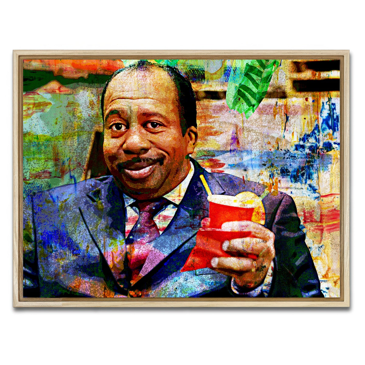 AUTO-MOCKUP WHITE | Stanley - The Office | 1 Piece | Natural Framed Canvas | group=4x3