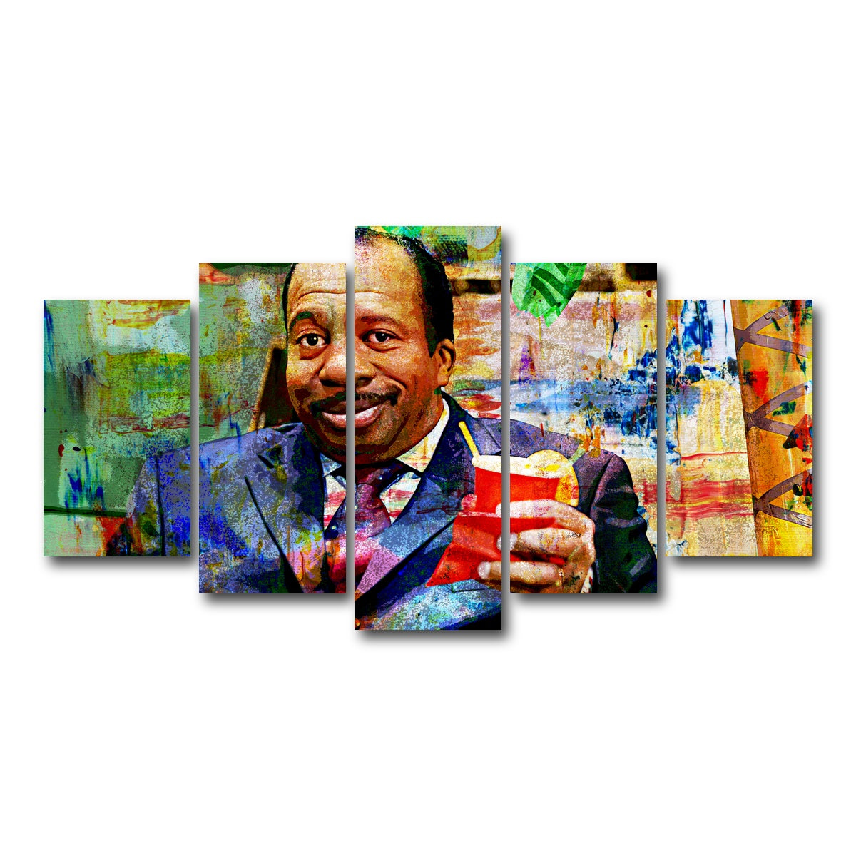 AUTO-MOCKUP WHITE | Stanley - The Office | 5 Piece | Gallery Wrap Canvas | group=5_normal