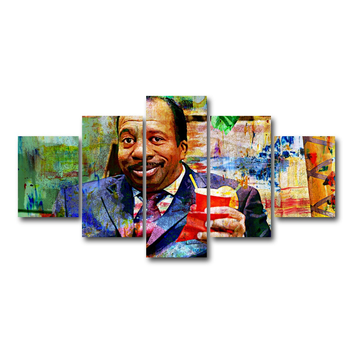 AUTO-MOCKUP WHITE | Stanley - The Office | 5 Piece | Gallery Wrap Canvas | group=5_short