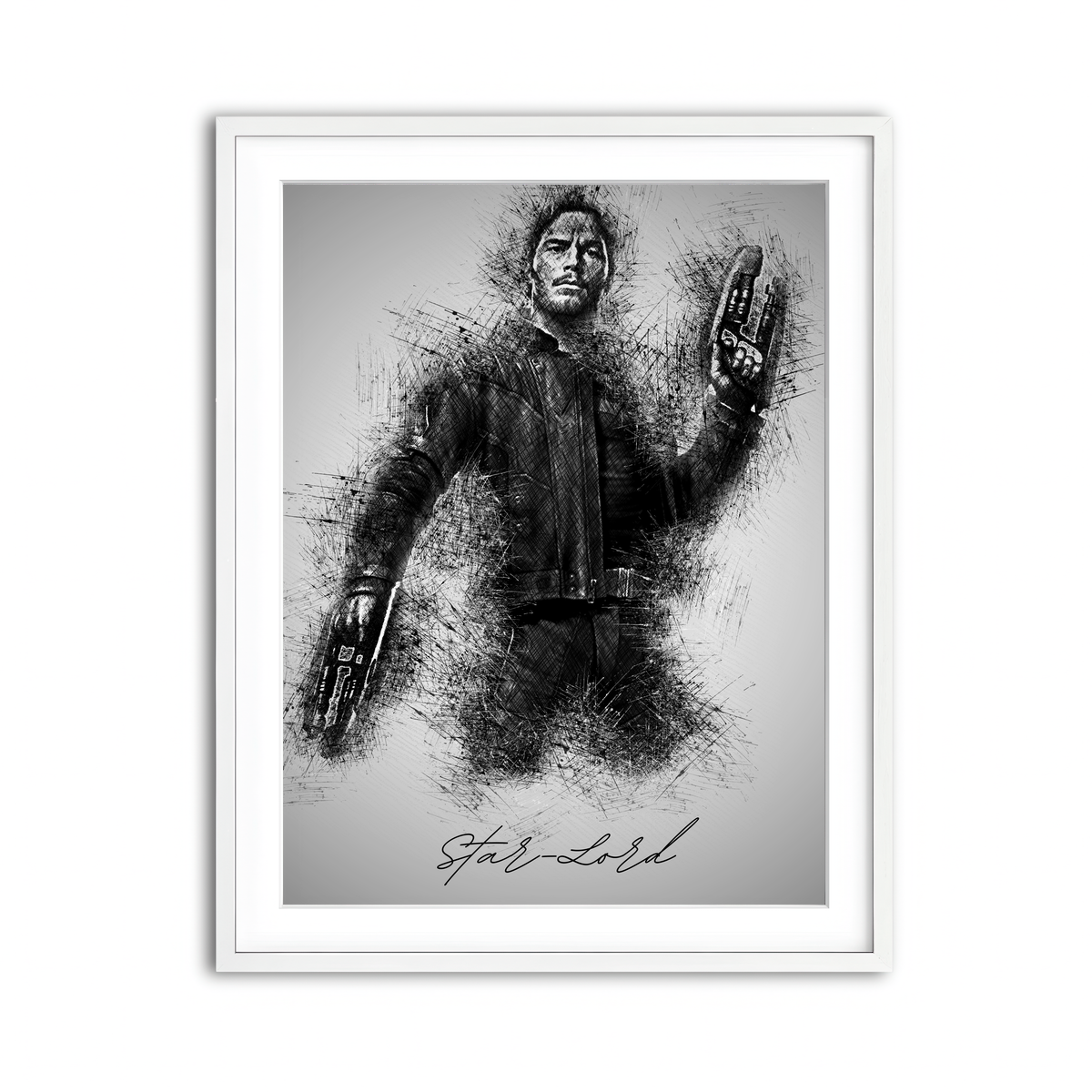 Framed Print 3x4 White