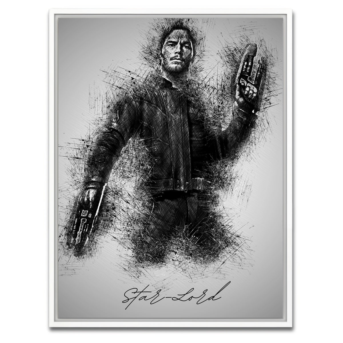 AUTO-MOCKUP WHITE | Star-Lord | 1 Piece | White Framed Canvas | group=3x4