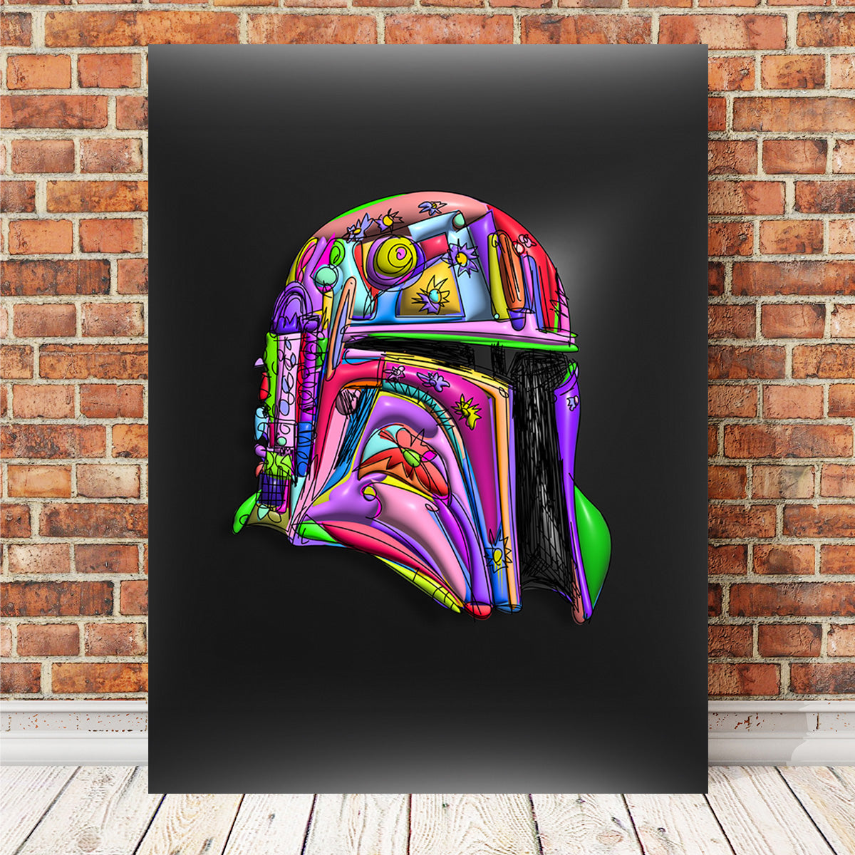 Star Wars Helmet Wall Art