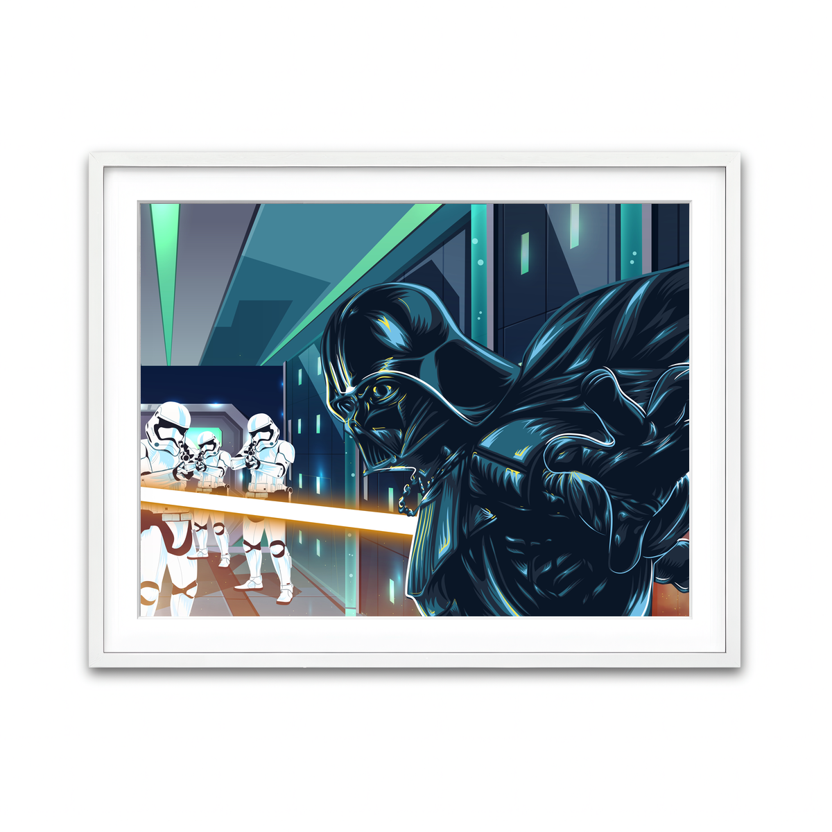 Framed Print 4x3 White