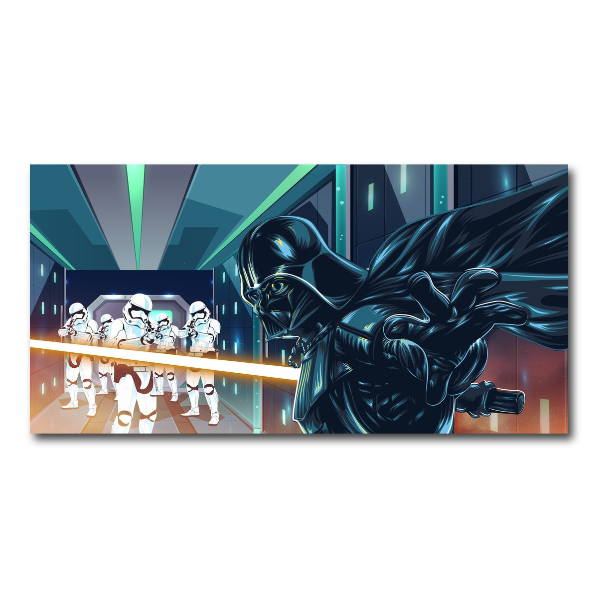 AUTO-MOCKUP WHITE | Star Wars Final Battle | 1 Piece | Gallery Wrap Canvas | group=2x1