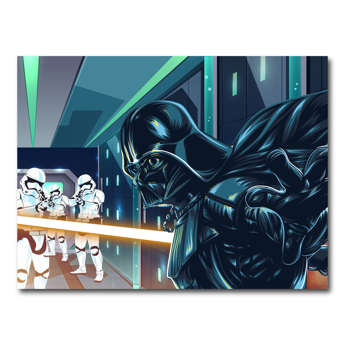 AUTO-MOCKUP WHITE | Star Wars Final Battle | 1 Piece | Gallery Wrap Canvas | group=4x3