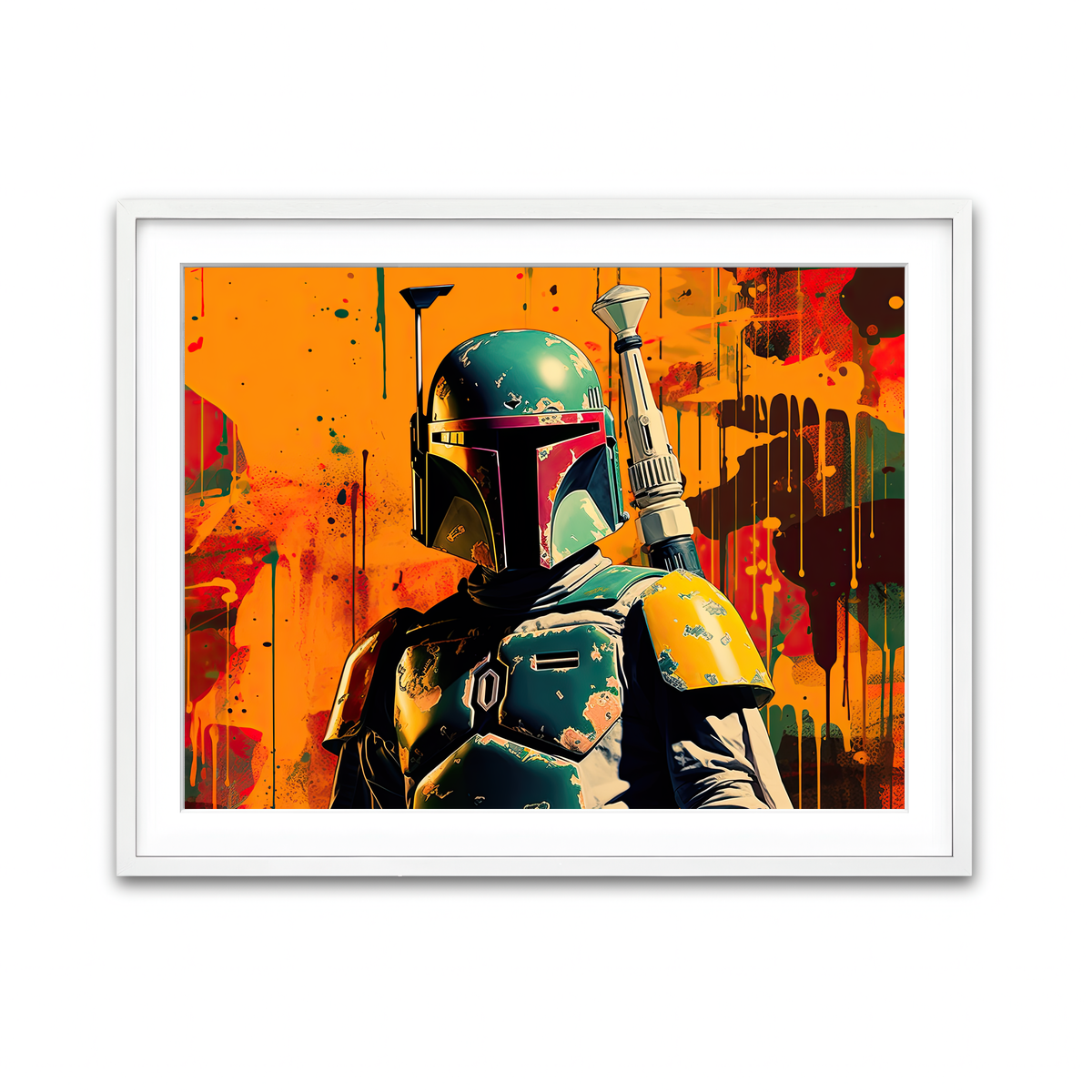 Framed Print 4x3 White