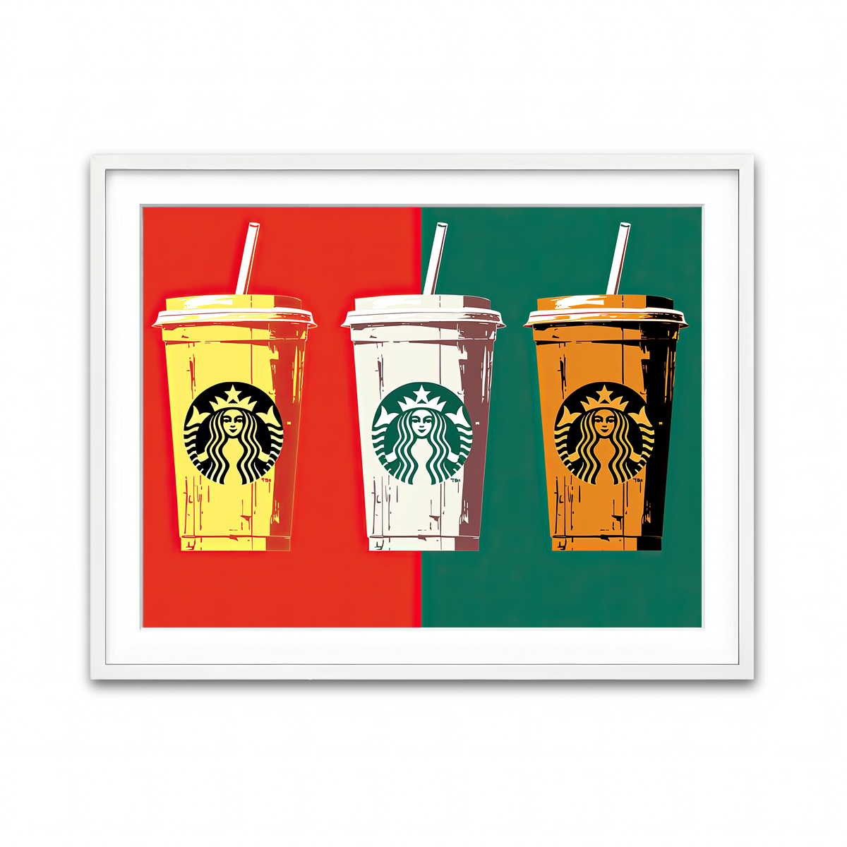 Framed Print 4x3 White