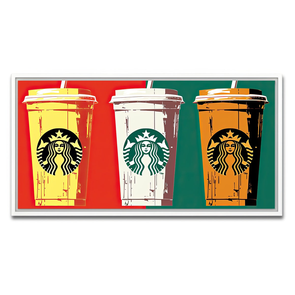 AUTO-MOCKUP WHITE | Starbs Warhol | 1 Piece | White Framed Canvas | group=2x1