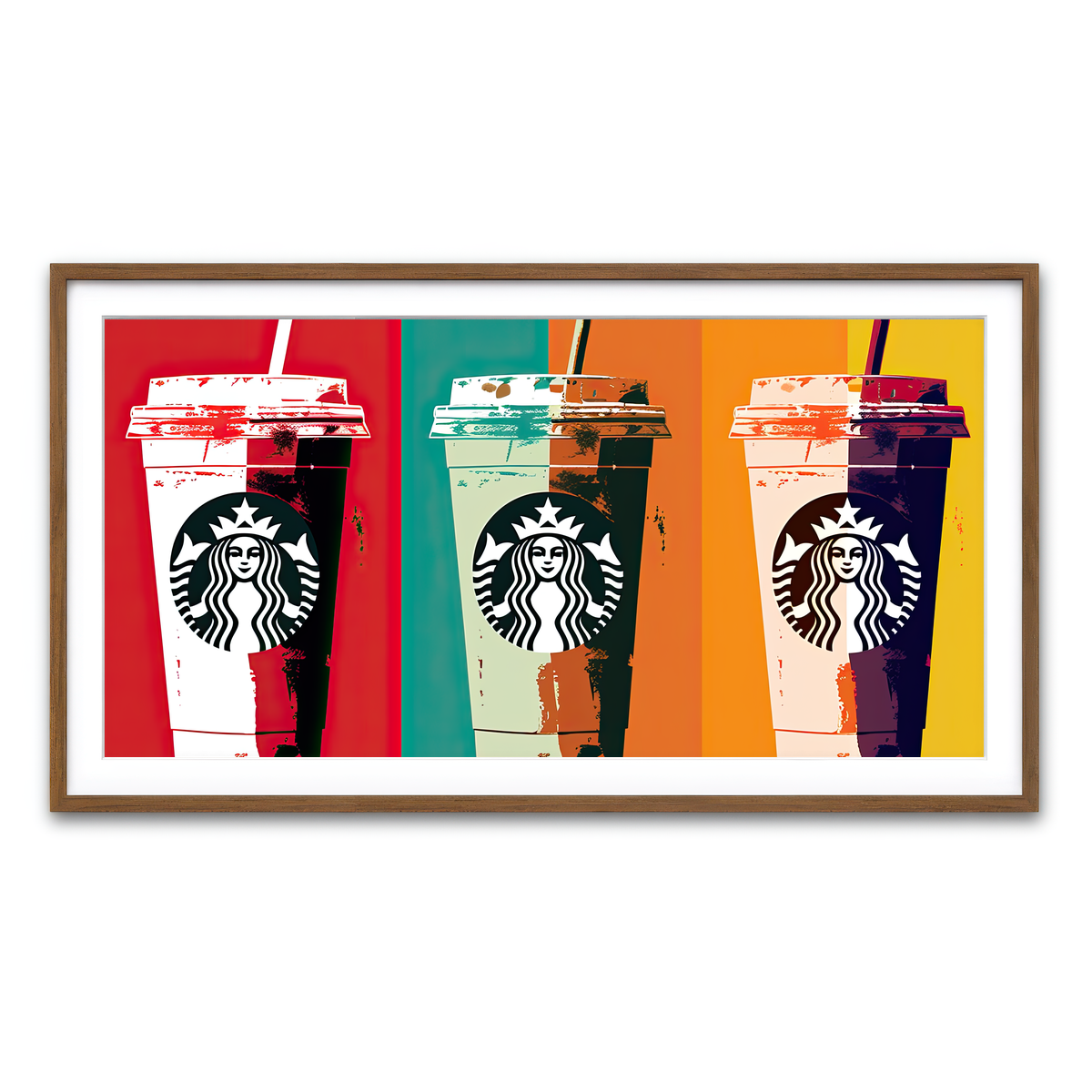 Framed Print 2x1 Walnut