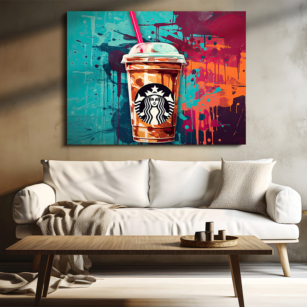Starbucks Coffee Warhol Wall Art
