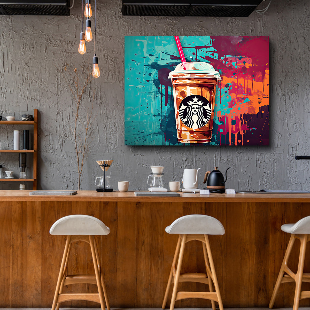 Starbucks Coffee Warhol Wall Art