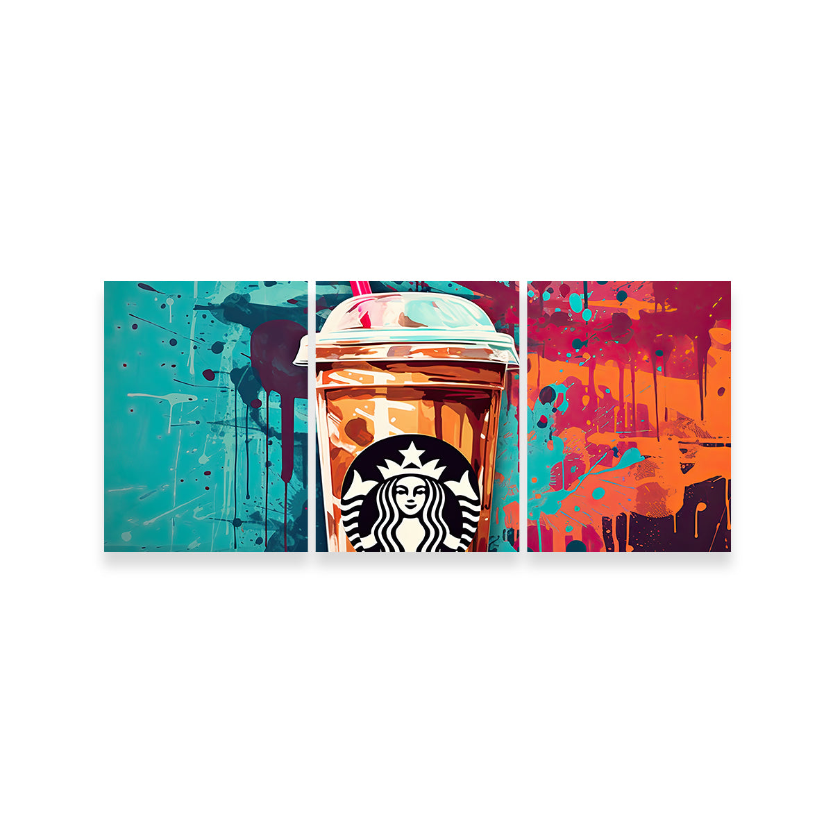 Starbucks Coffee Warhol Wall Art
