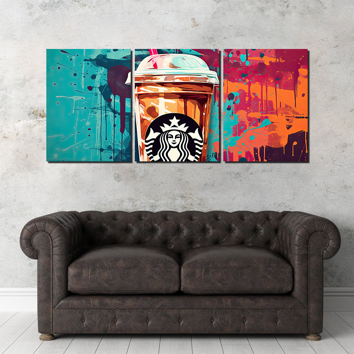 Starbucks Coffee Warhol Wall Art