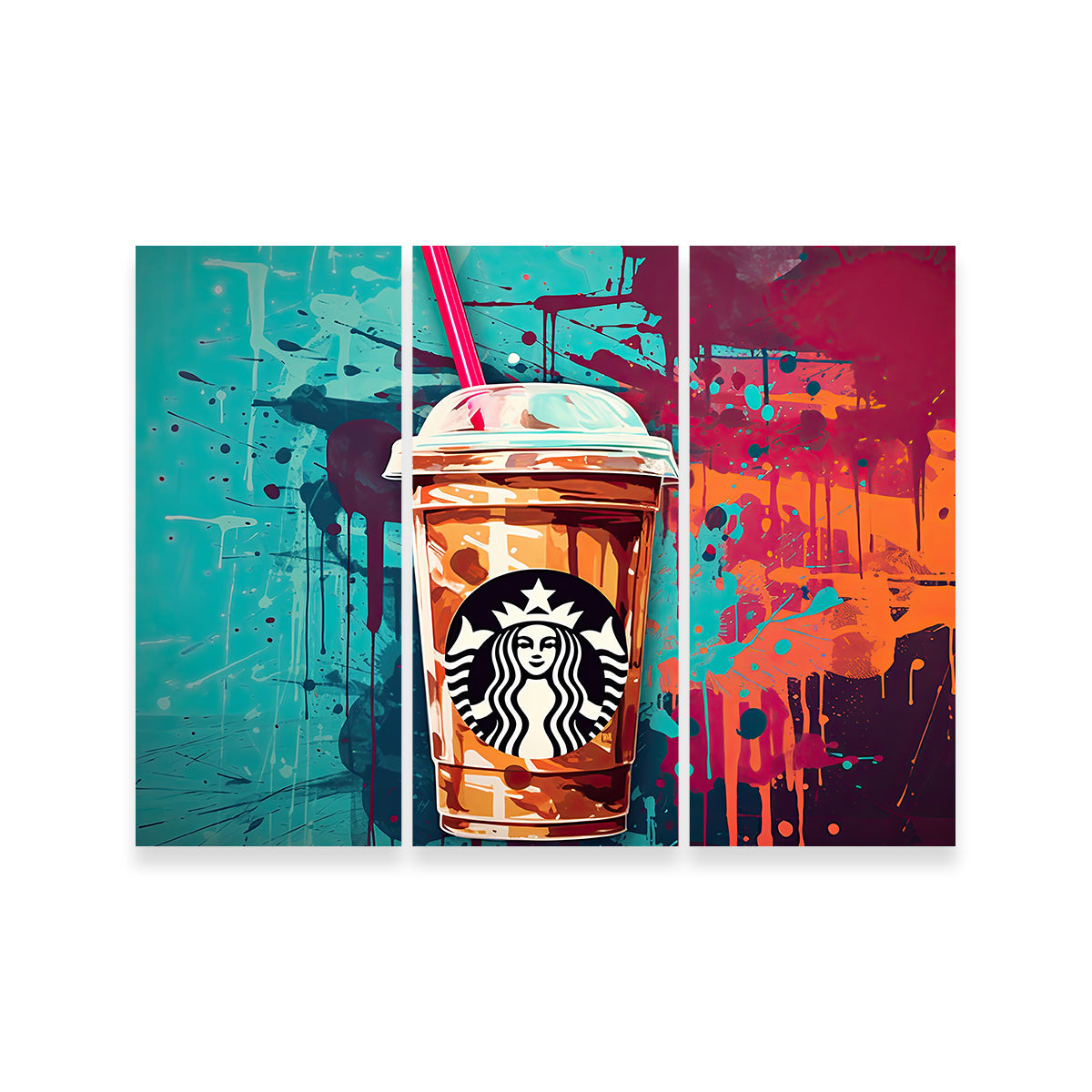 Starbucks Coffee Warhol Wall Art