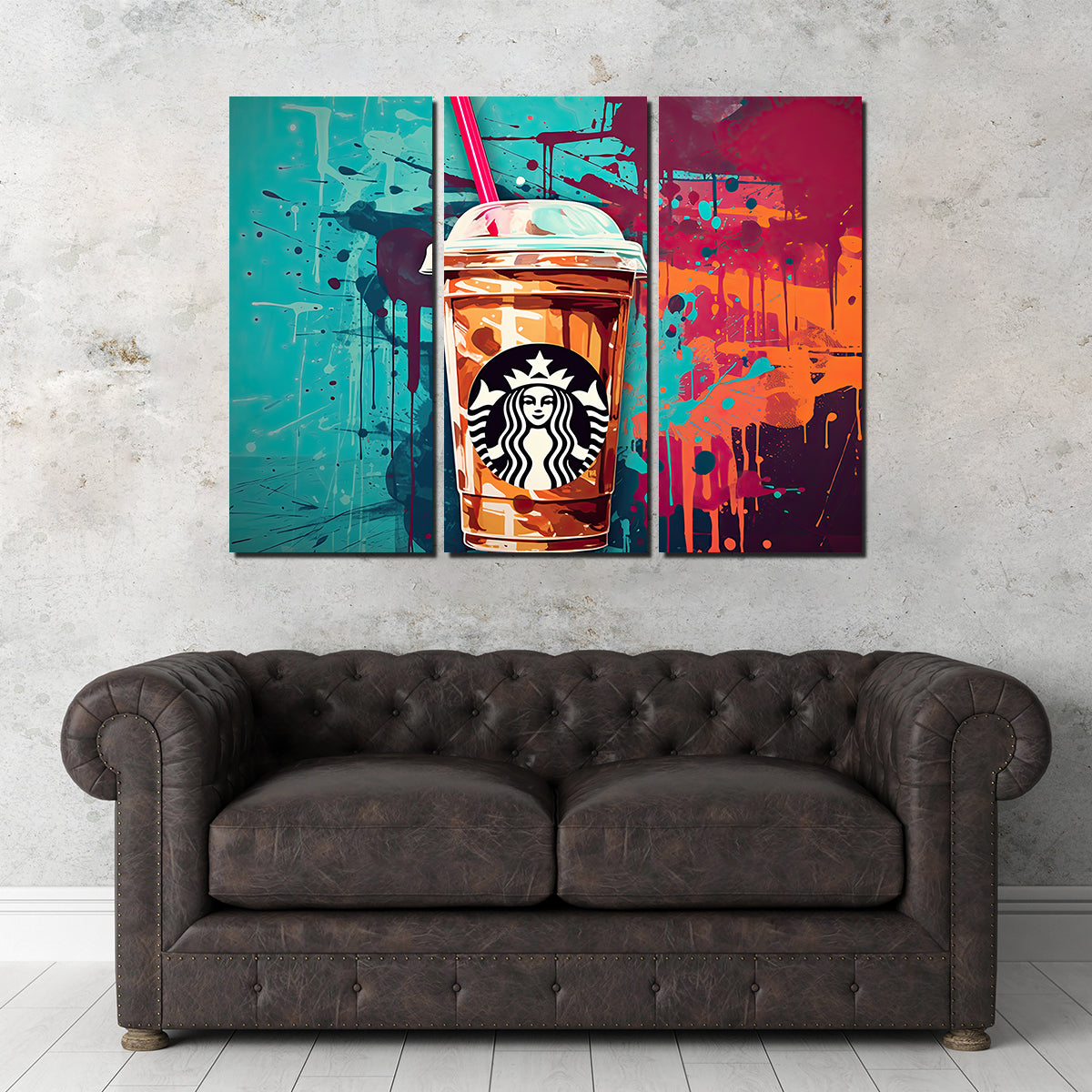 Starbucks Coffee Warhol Wall Art