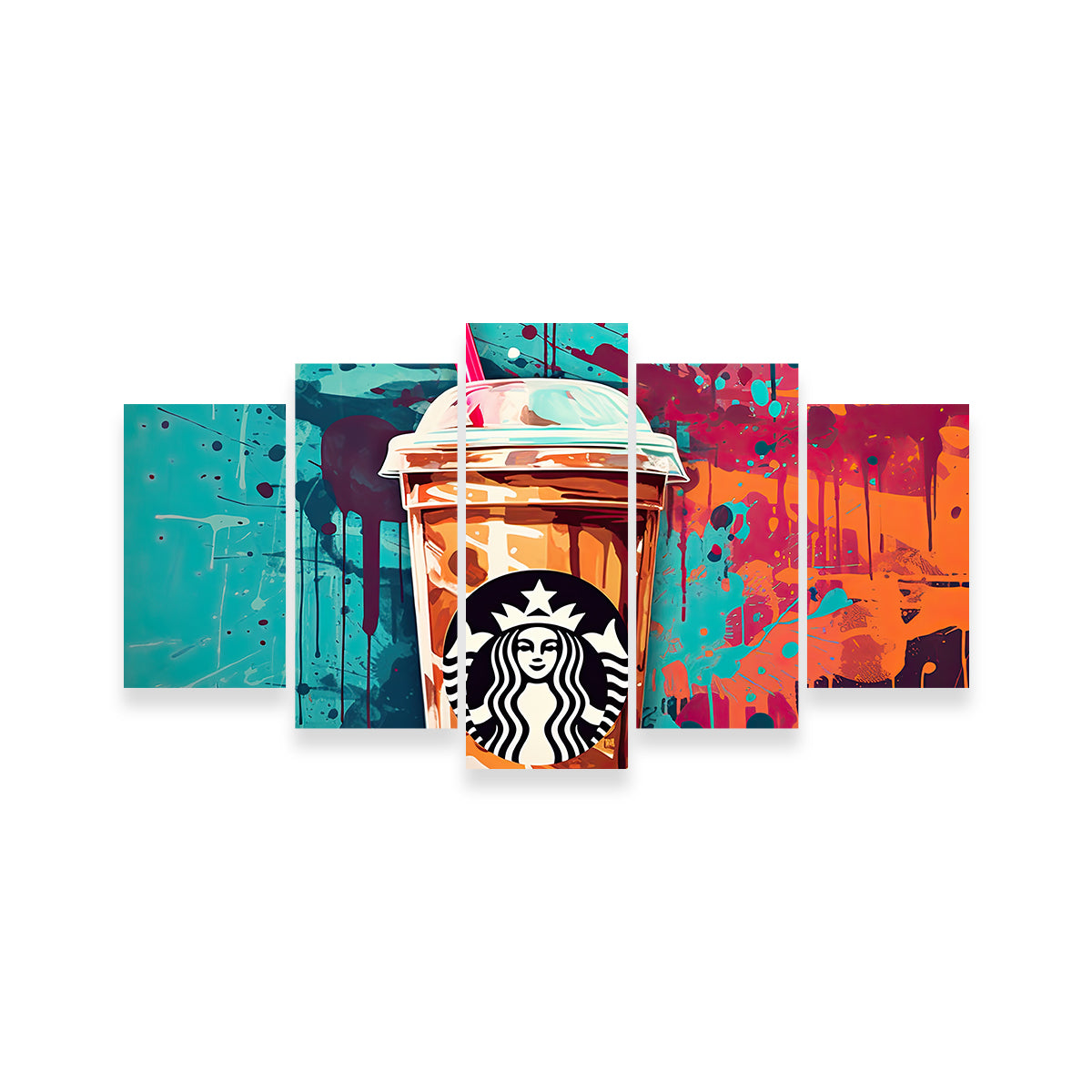 Starbucks Coffee Warhol Wall Art