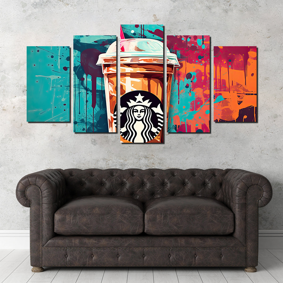 Starbucks Coffee Warhol Wall Art