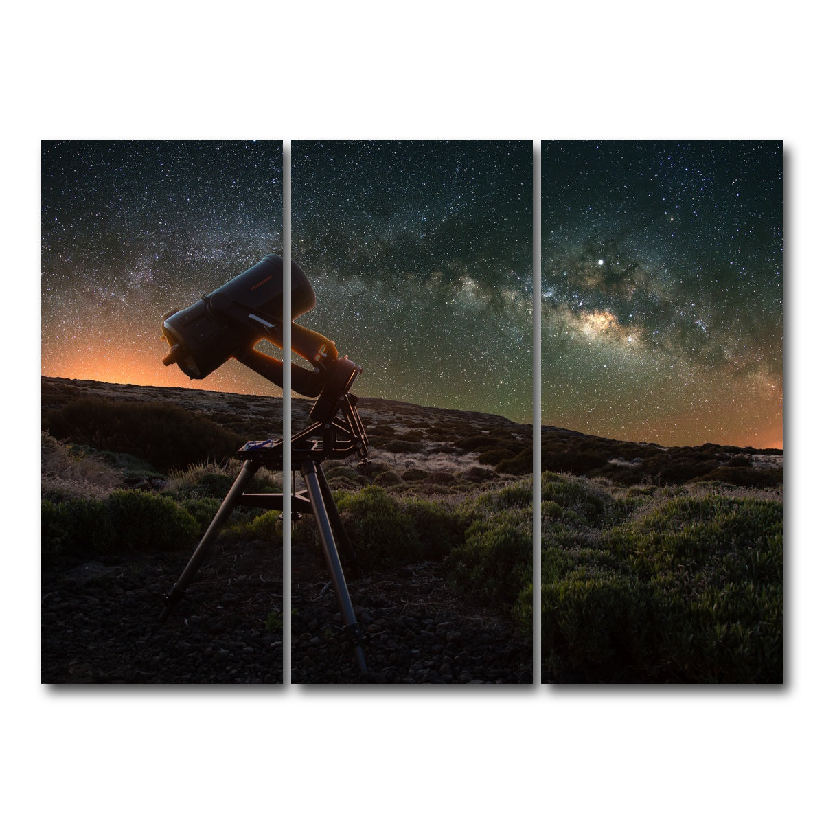 AUTO-MOCKUP WHITE | Stargazer | 3 Piece | Gallery Wrap Canvas | group=8x18