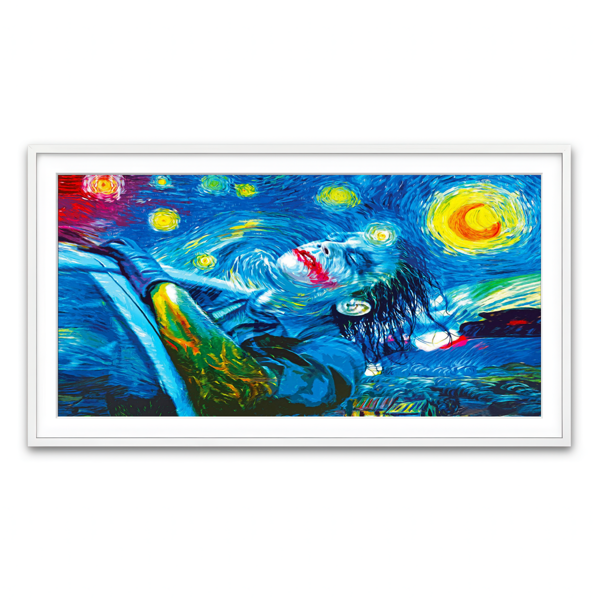 Framed Print 2x1 White