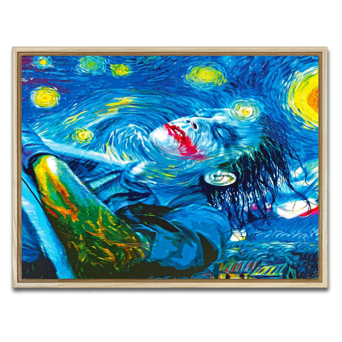 AUTO-MOCKUP WHITE | Starry Night Joker | 1 Piece | Natural Framed Canvas | group=4x3