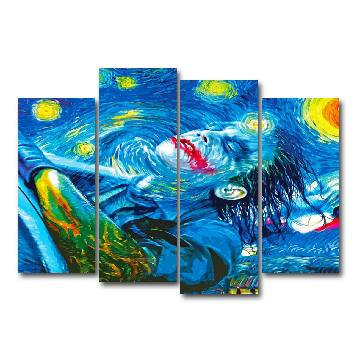 AUTO-MOCKUP WHITE | Starry Night Joker | 4 Piece | Gallery Wrap Canvas | group=4_normal
