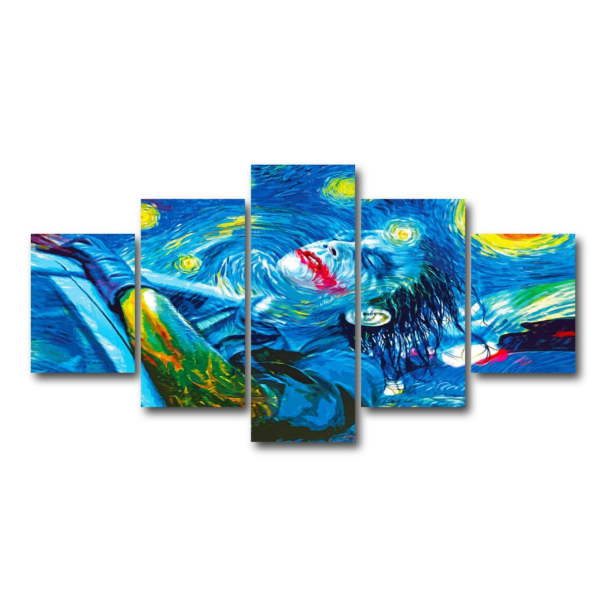 AUTO-MOCKUP WHITE | Starry Night Joker | 5 Piece | Gallery Wrap Canvas | group=5_short