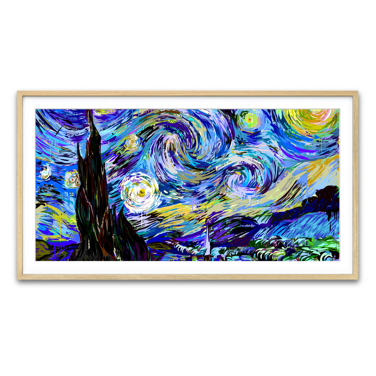 Framed Print 2x1 Natural