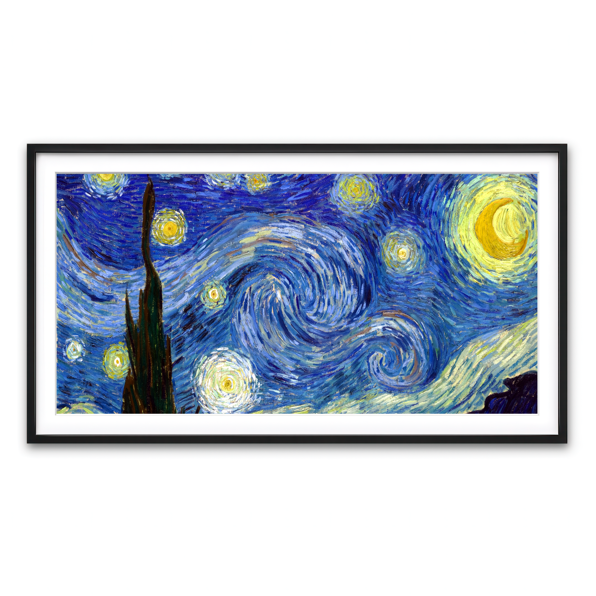 Framed Print 2x1 Black