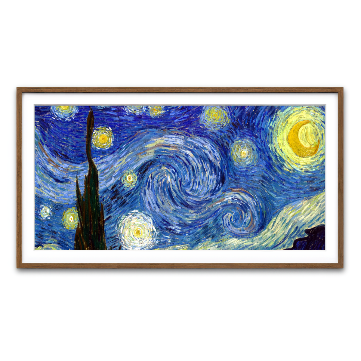 Framed Print 2x1 Walnut