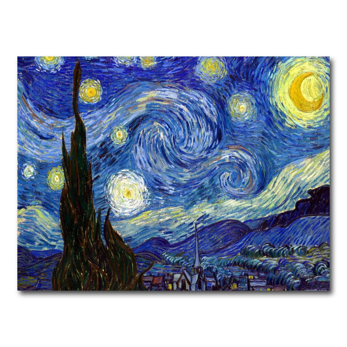 AUTO-MOCKUP WHITE | Starry Night | 1 Piece | Gallery Wrap Canvas | group=4x3