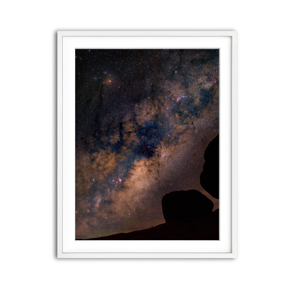 Framed Print 3x4 White