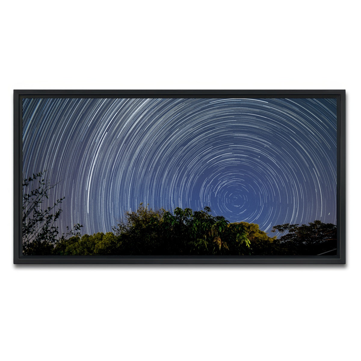 AUTO-MOCKUP WHITE | Startrail Polo Sul Celeste | 1 Piece | Black Framed Canvas | group=2x1