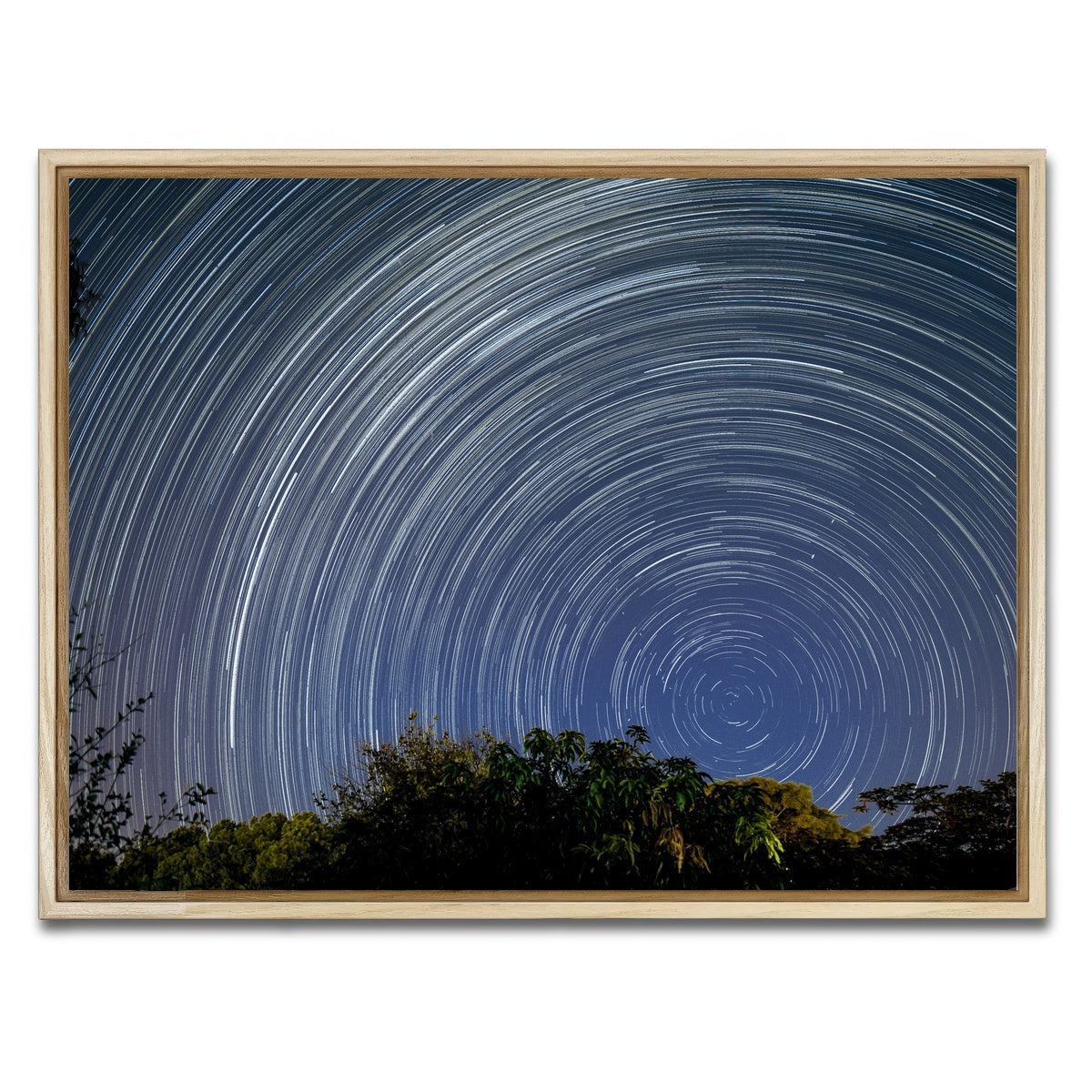 AUTO-MOCKUP WHITE | Startrail Polo Sul Celeste | 1 Piece | Natural Framed Canvas | group=4x3