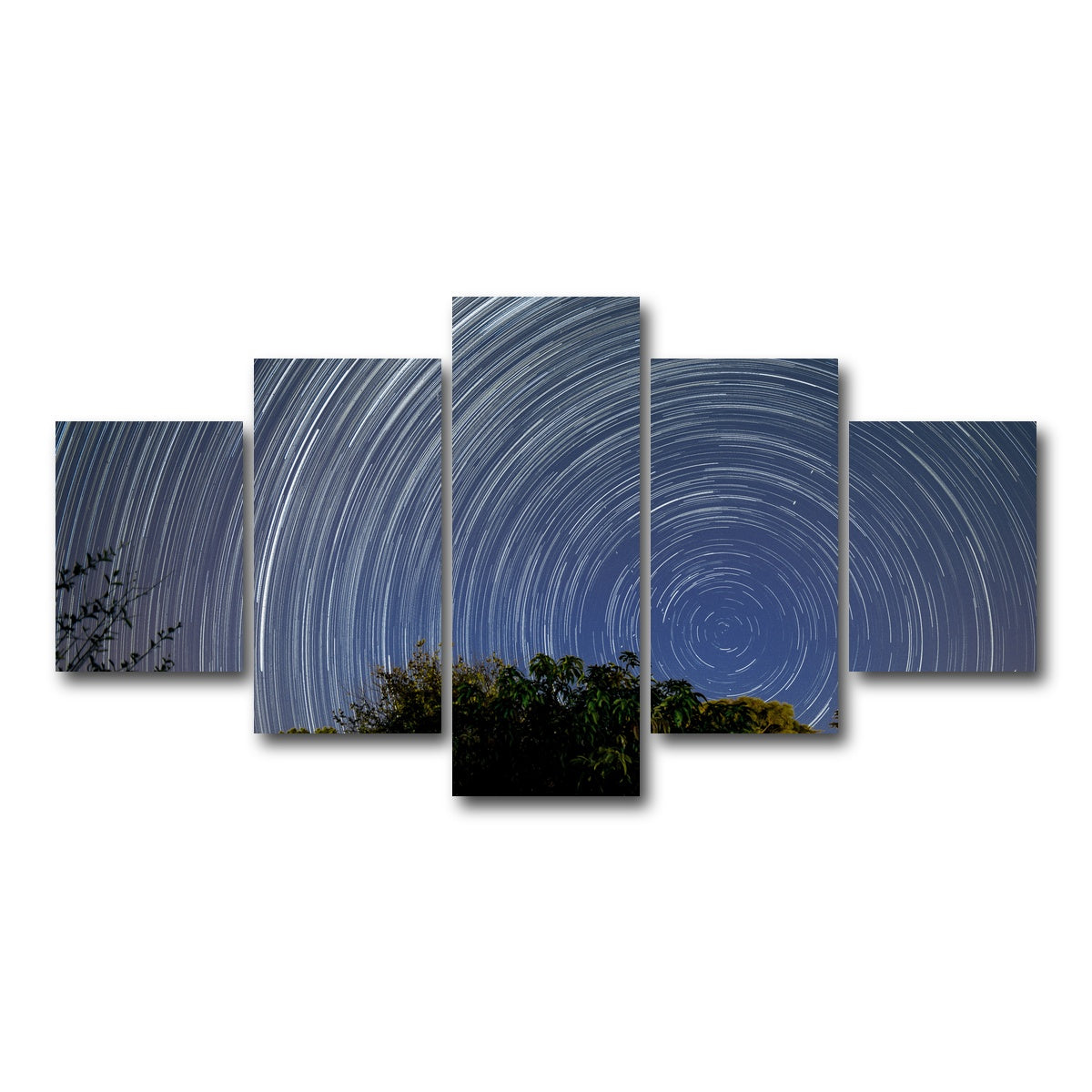AUTO-MOCKUP WHITE | Startrail Polo Sul Celeste | 5 Piece | Gallery Wrap Canvas | group=5_short
