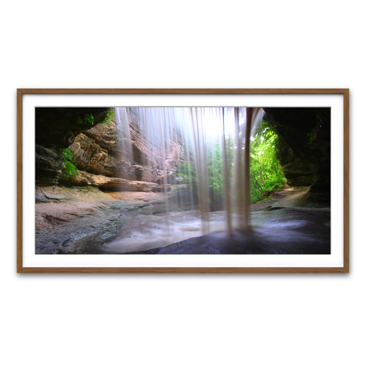 Framed Print 2x1 Walnut