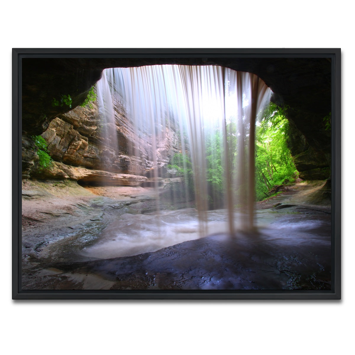 AUTO-MOCKUP WHITE | Starved Rock State Park | 1 Piece | Black Framed Canvas | group=4x3