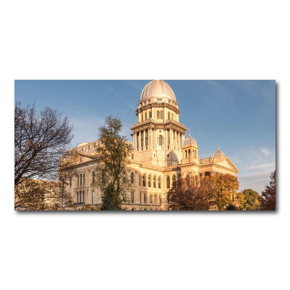 AUTO-MOCKUP WHITE | State Capitol in Springfield | 1 Piece | Gallery Wrap Canvas | group=2x1